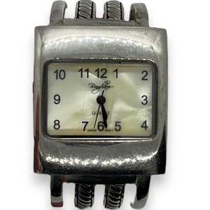 Vintage Bingham Sliver Tone Bracelet Watch No: BCC6048 Japan Movement Art Deco